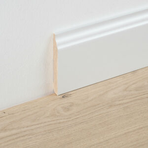 Plinthe blanche à peindre moulurée 110 mm (MDF)