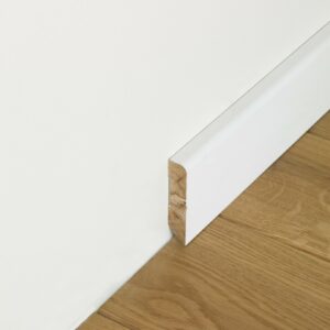 Plinthe blanche à peindre arrondi 68 mm (BOIS)